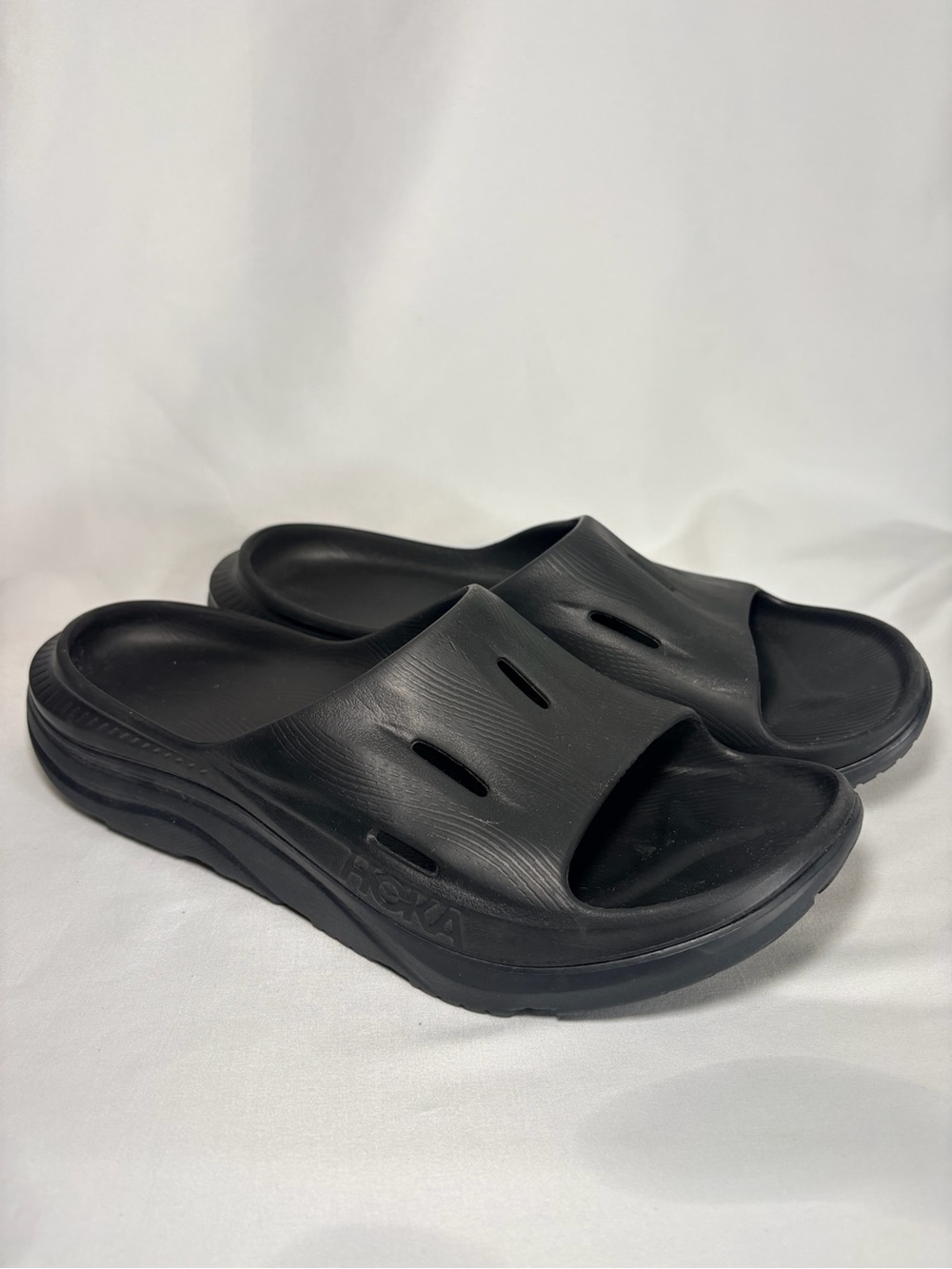 Menโs Hoka Ora Recovery Slide 3 Black Slides Size 13